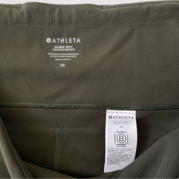 Athleta Rainier Tight Olive Green Size 2X - Picture 5 of 10